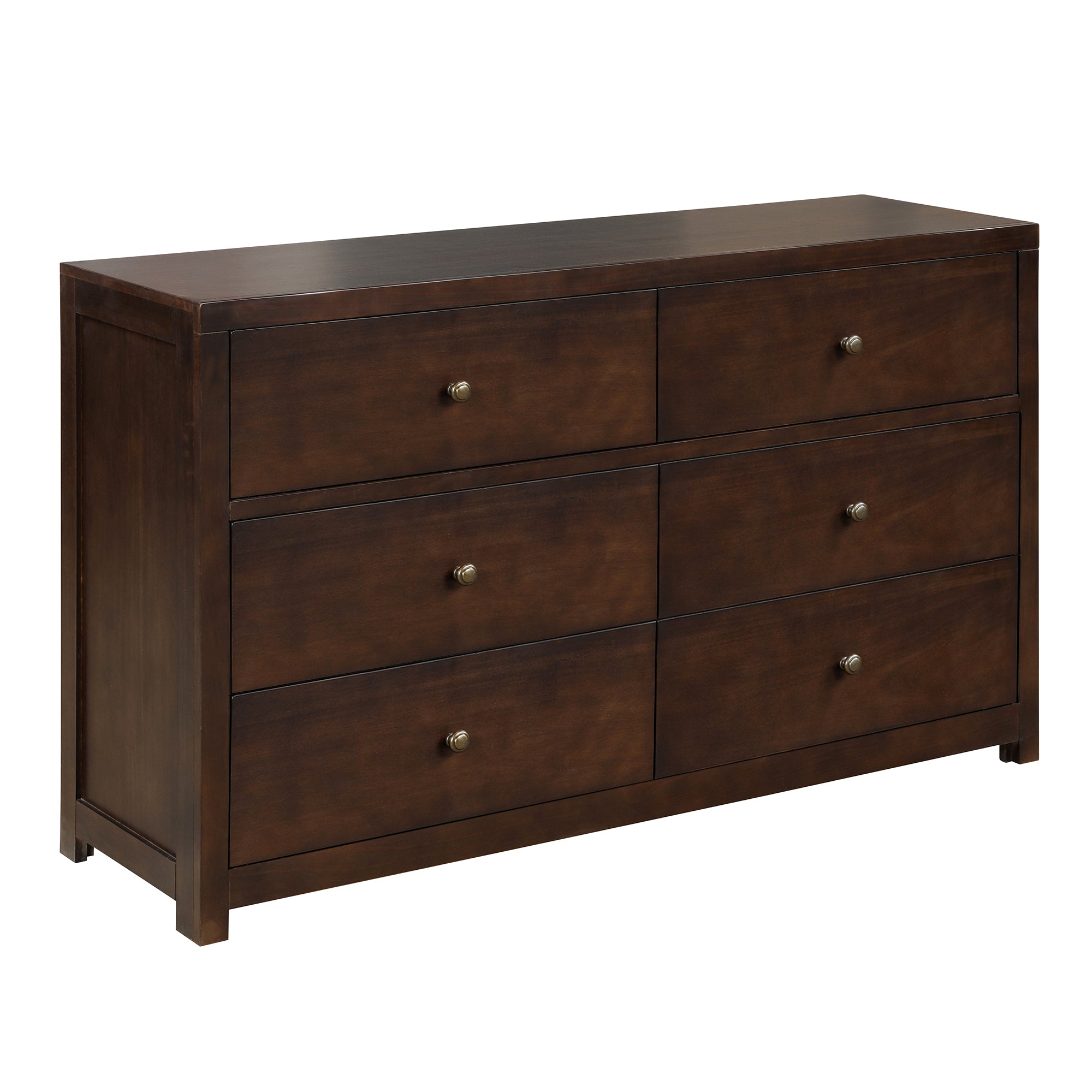 Classic Rich Brown 3 Pieces Queen Bedroom Set (Queen Bed + Nightstand+ Dresser) - Atlantic Fine Furniture Inc