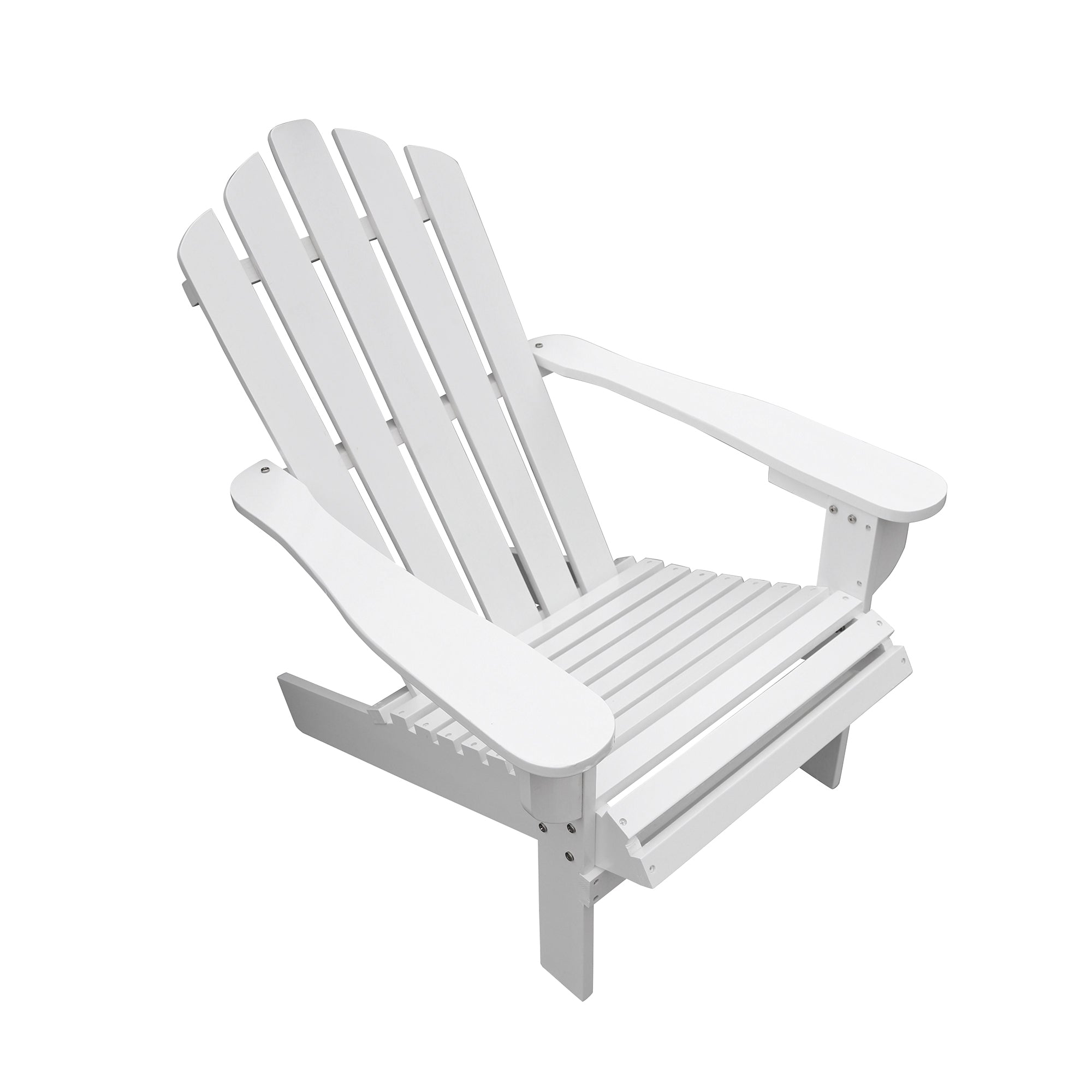 Outdoor or indoor Wood Reclining Adirondack chair White - Atlantic Fine Furniture Inc