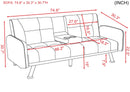 SLEEPER SOFA DARK GREY(same as W22339668。Size difference, See Details in page.) - Atlantic Fine Furniture Inc