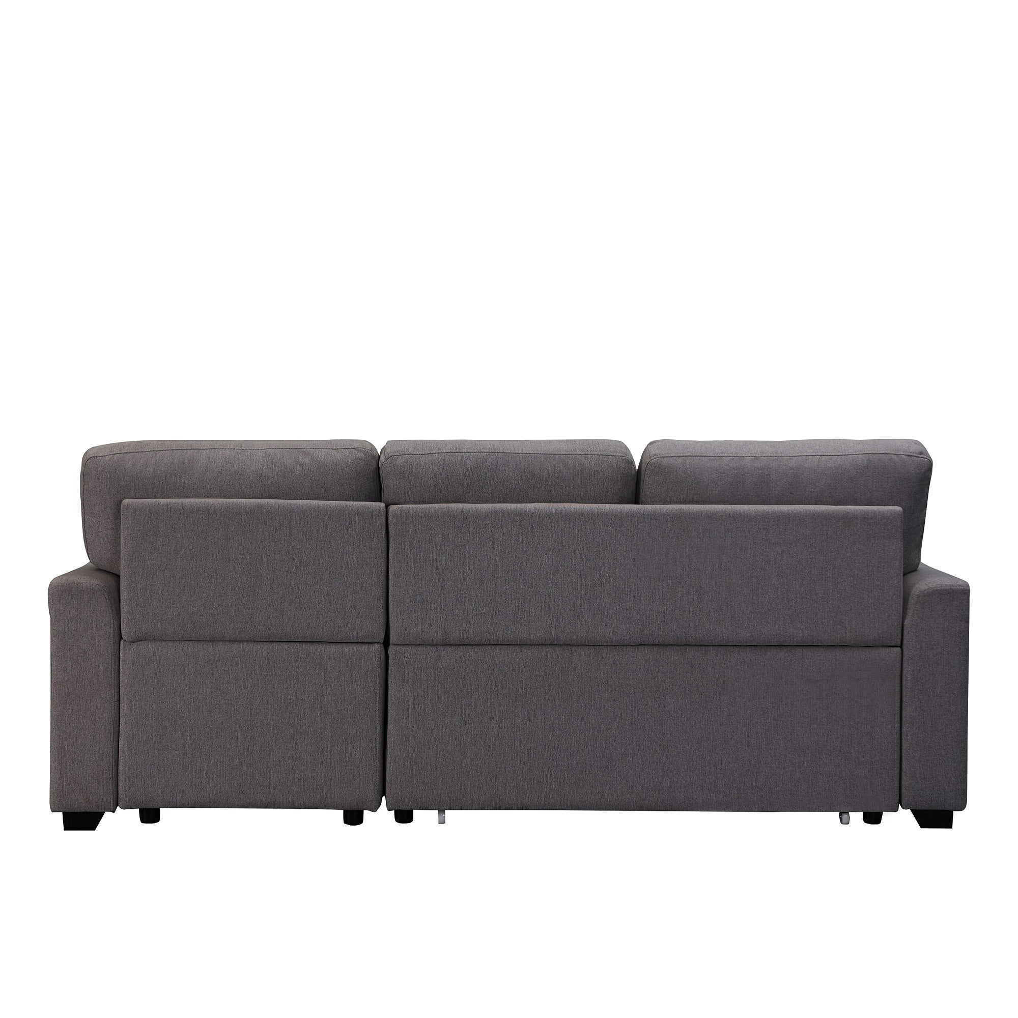 Upholstery Sleeper Sectional Sofa dark gray - Atlantic Fine Furniture Inc