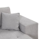 Orisfur. 104" Pull Out Sleeper Sofa Reversible L-Shape 3 Seat Sectional Couch with Storage Chaise and 2 Stools for Living Room Furniture Set - Atlantic Fine Furniture Inc