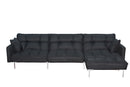 Sectional sofa couch sleeper black - Atlantic Fine Furniture Inc