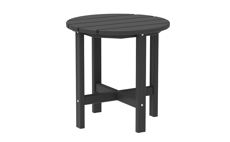 Outdoor Adirondack Tea Table Classic Design (Black) - Atlantic Fine Furniture Inc