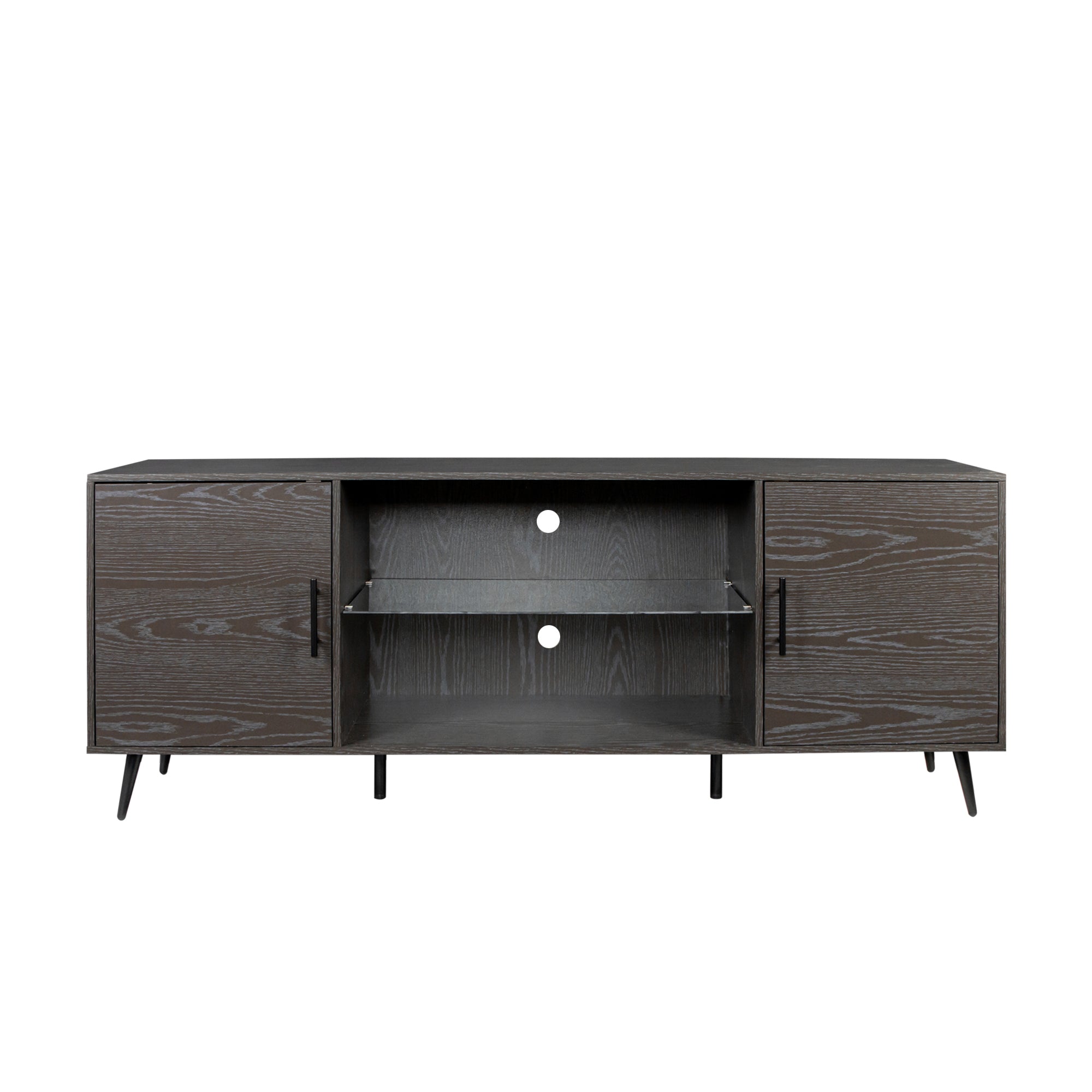 TV Stand Mid-Century Wood Modern Entertainment Center Adjustable Storage Cabinet TV Console for Living Room - Atlantic Fine Furniture Inc