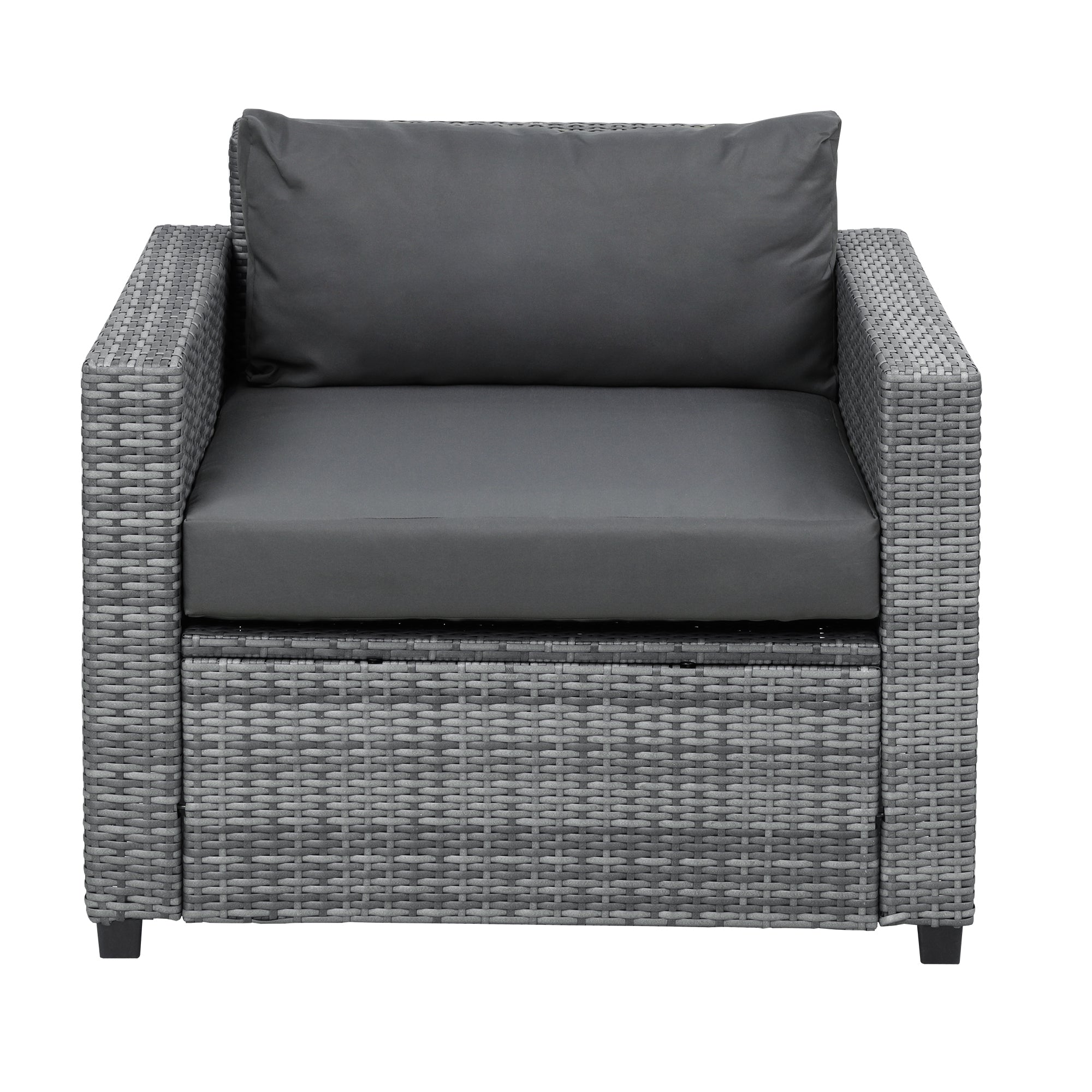 U_Style 8 Piece Rattan Sectional Seating Group with Cushions, Patio Furniture Sets, Outdoor Wicker Sectional - Atlantic Fine Furniture Inc