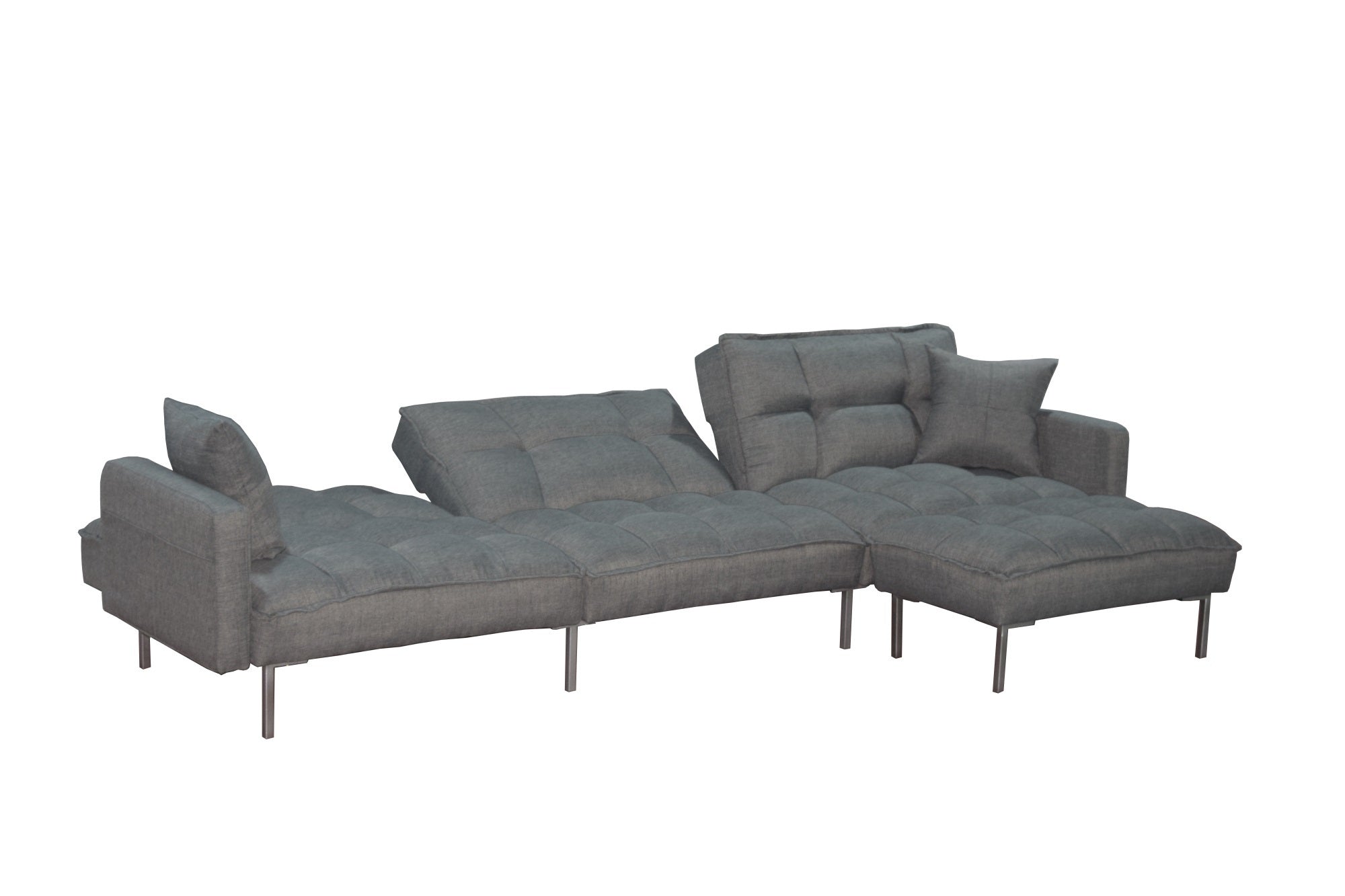 Sectional sofa couch sleeper grey - Atlantic Fine Furniture Inc