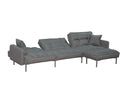 Sectional sofa couch sleeper grey - Atlantic Fine Furniture Inc