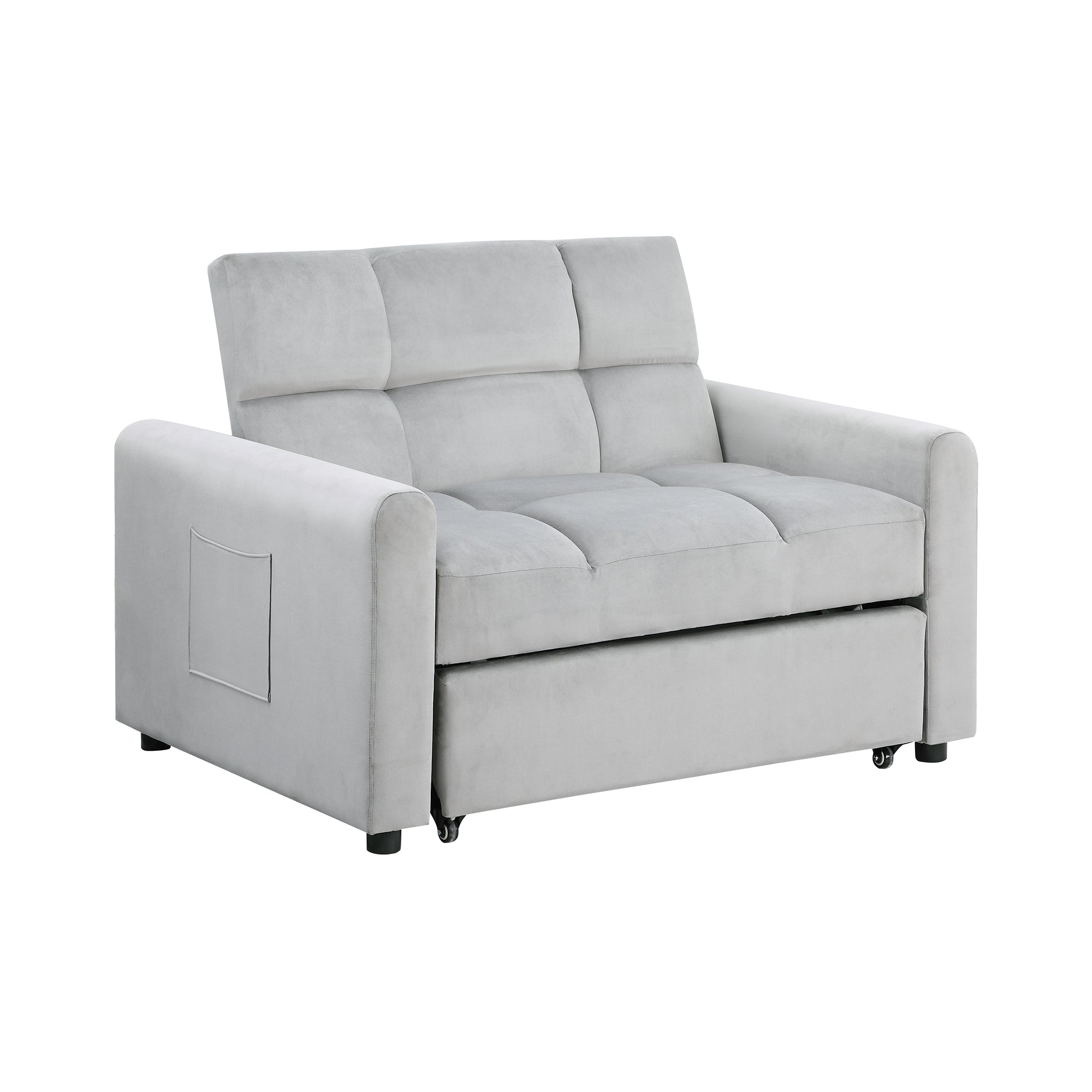 Orisfur. 50" Convertible Sleeper Bed, Adjustable Oversized Armchair with Dual USB Ports for Small Space - Atlantic Fine Furniture Inc
