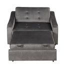 Orisfur. 50.6" Convertible Sleeper Bed, Adjustable Sofa Couch with Dual USB Ports for Living Room Space - Atlantic Fine Furniture Inc