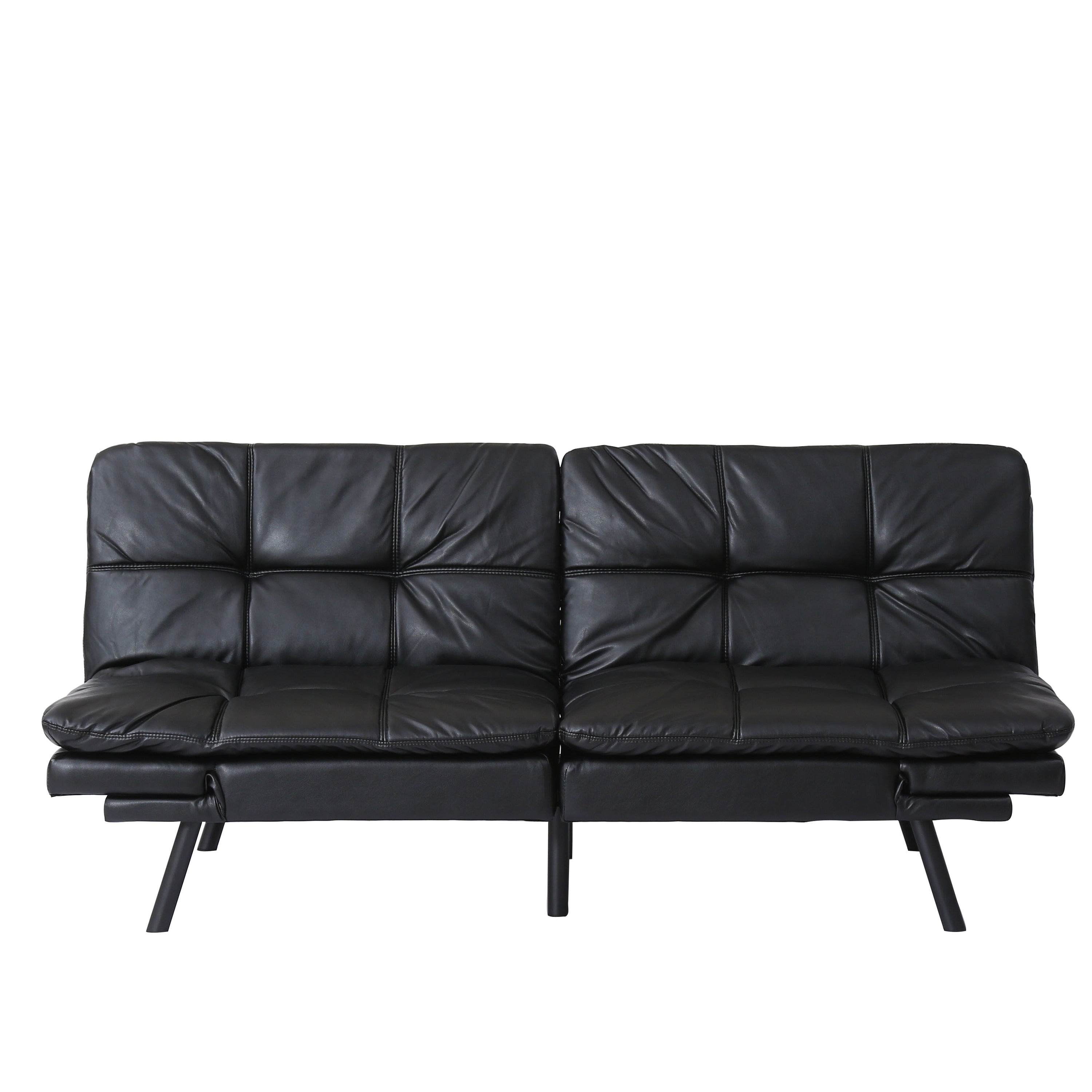 Convertible Memory Foam Futon Couch Bed, Modern Folding Sleeper Sofa-SF267PUBK - Atlantic Fine Furniture Inc