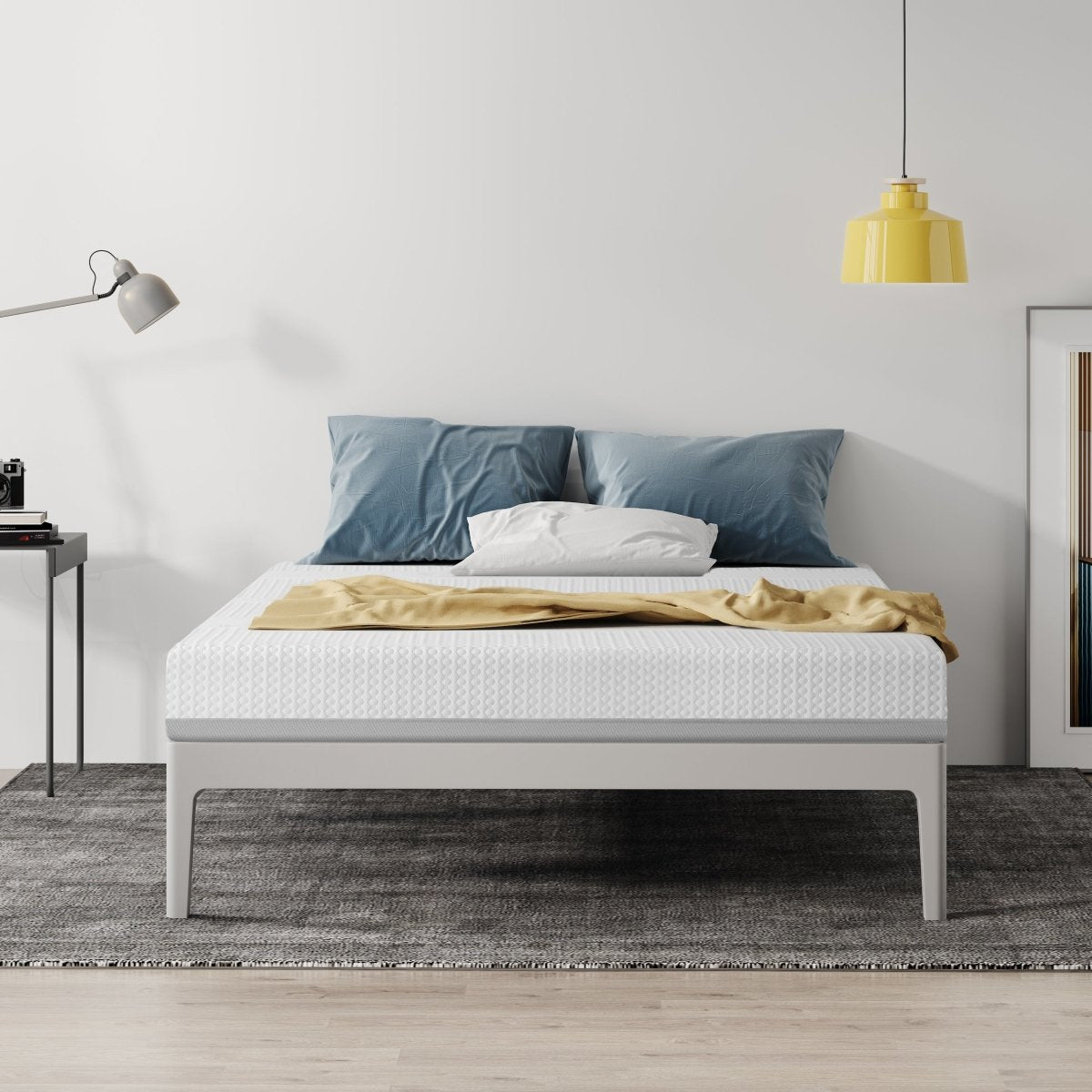 6 Inches Gel & Charcoal Infused Memory Foam Mattress - Medium Comfort(Queen) - Atlantic Fine Furniture Inc