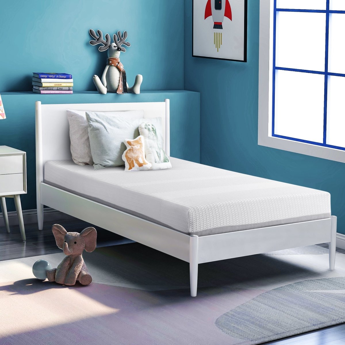 6 Inches Gel & Charcoal Infused Memory Foam Mattress - Medium Comfort(Queen) - Atlantic Fine Furniture Inc