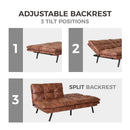 Convertible Memory Foam Futon Couch Bed, Modern Folding Sleeper Sofa-SF267PUCH - Atlantic Fine Furniture Inc