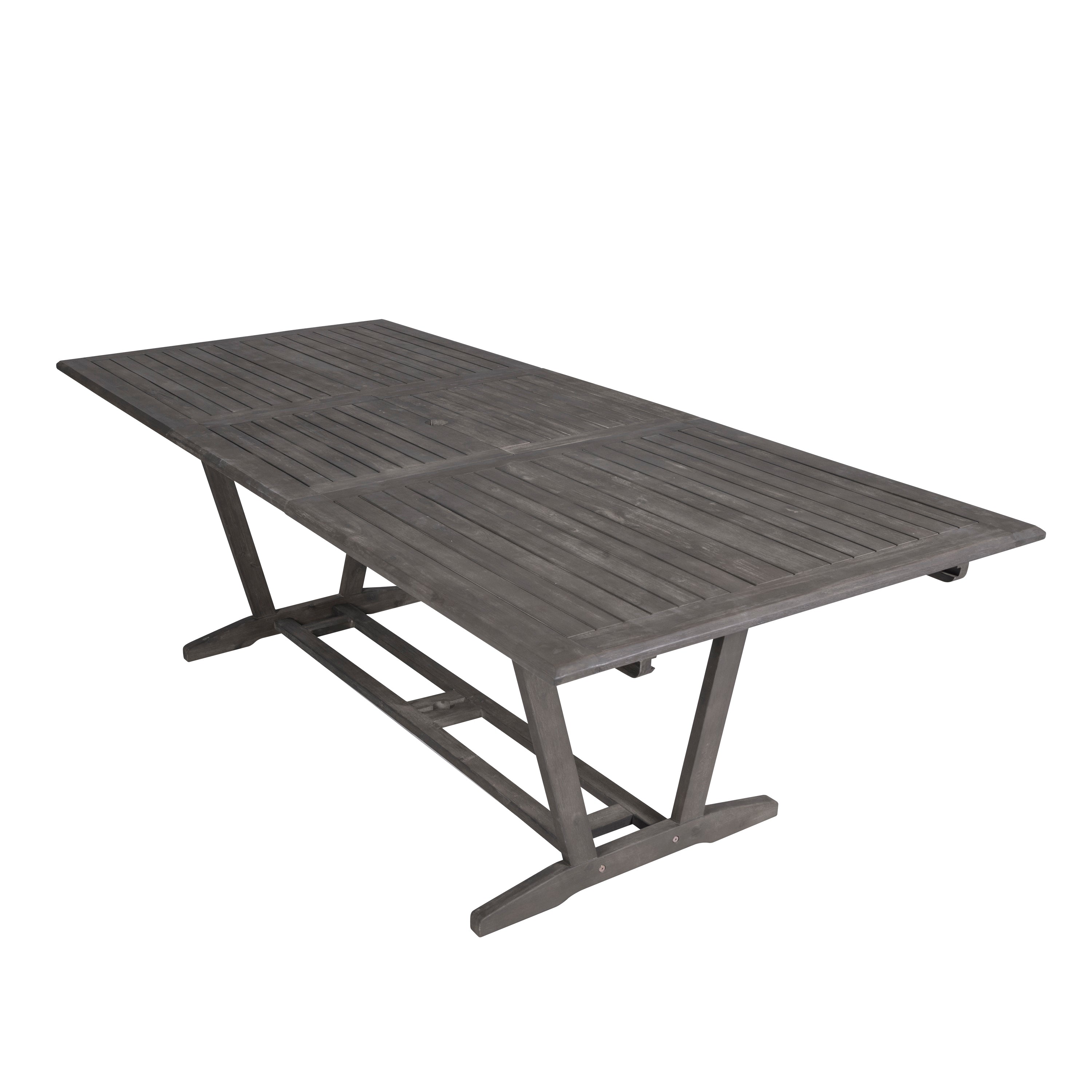 Renaissance Outdoor 7-piece Hand-scraped Wood Patio Dining Set with Extension Table - Atlantic Fine Furniture Inc