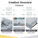 Orisfur. 48" Convertible Sleeper Sofa Bed, Multi-Functional Adjustable Single Bed Chair  with USB Port and 2 Pillows for Small Space - Atlantic Fine Furniture Inc