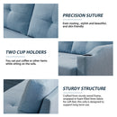 Orisfur. 81" Sleeper Sofa Bed Reversible Sectional Couch with Storage Chaise and Two Cup Holders for Living Room Furniture Set - Atlantic Fine Furniture Inc