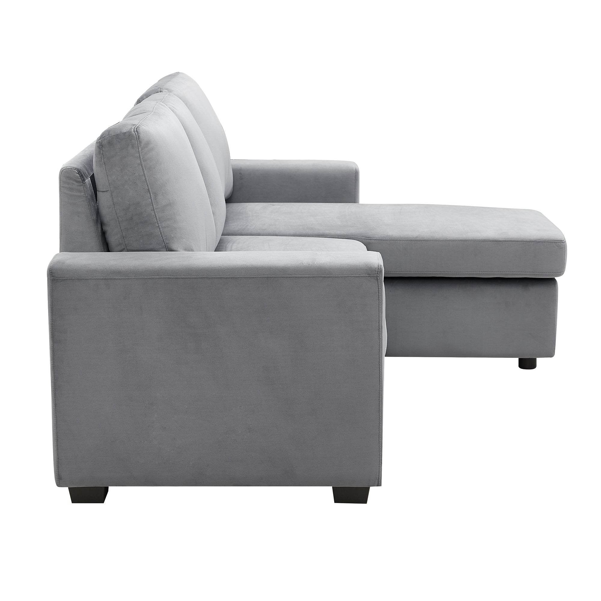 Orisfur. 83" Pull Out Sleeper Sofa Reversible L-Shape 3 Seat Sectional Couch with Storage Chaise for Living Room Furniture Set (Old SKU: SG000408AAA) - Atlantic Fine Furniture Inc