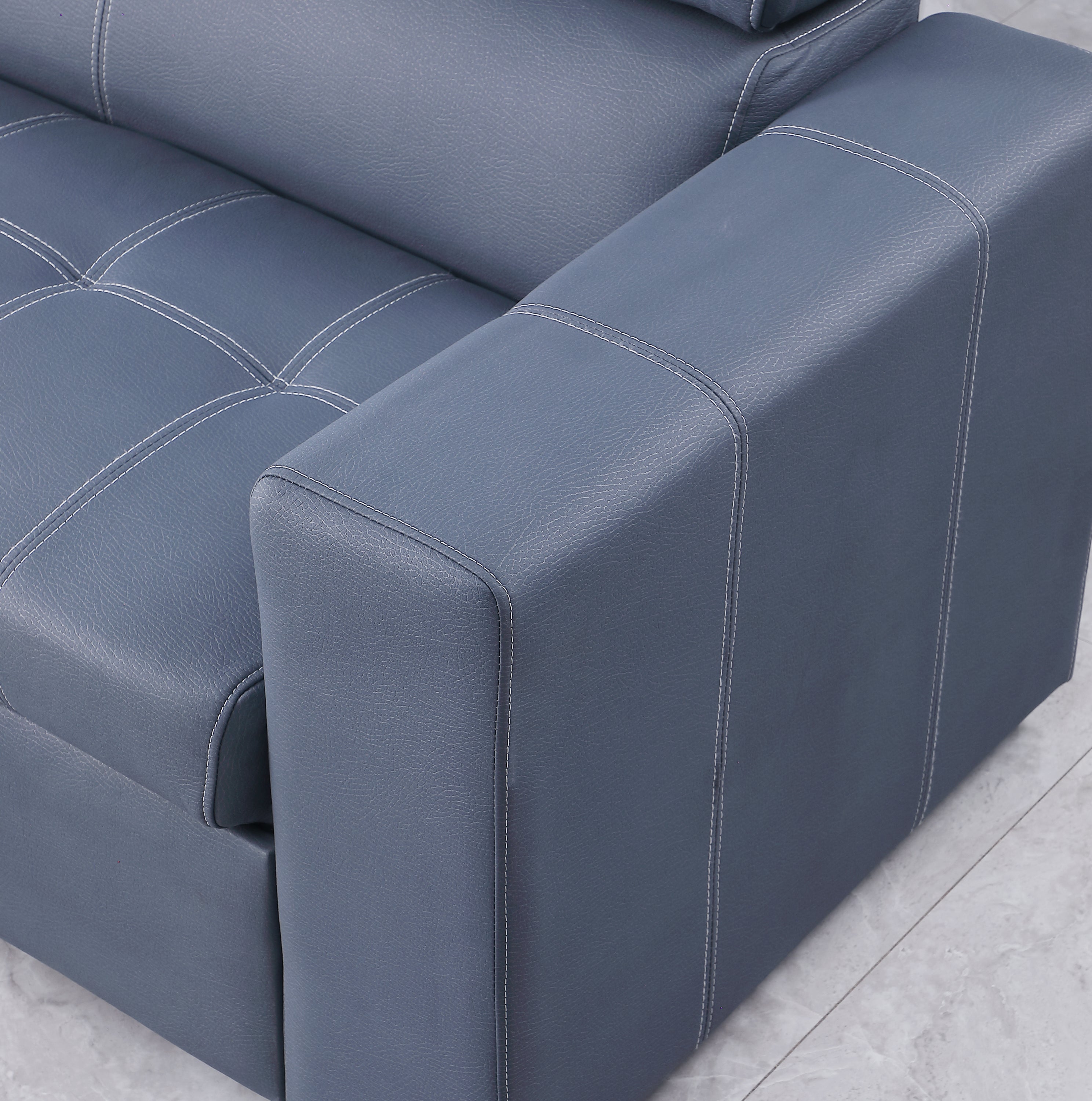 Revolution performance fabric, Reversible Sleeper Sectional Storage Sofa Bed, 3 Seat Both Left Handed And Right Handed (91x60.5x 33 inches) - Atlantic Fine Furniture Inc