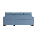 Orisfur. 81" Sleeper Sofa Bed Reversible Sectional Couch with Storage Chaise and Two Cup Holders for Living Room Furniture Set - Atlantic Fine Furniture Inc