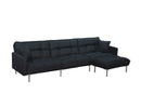 Sectional sofa couch sleeper black - Atlantic Fine Furniture Inc