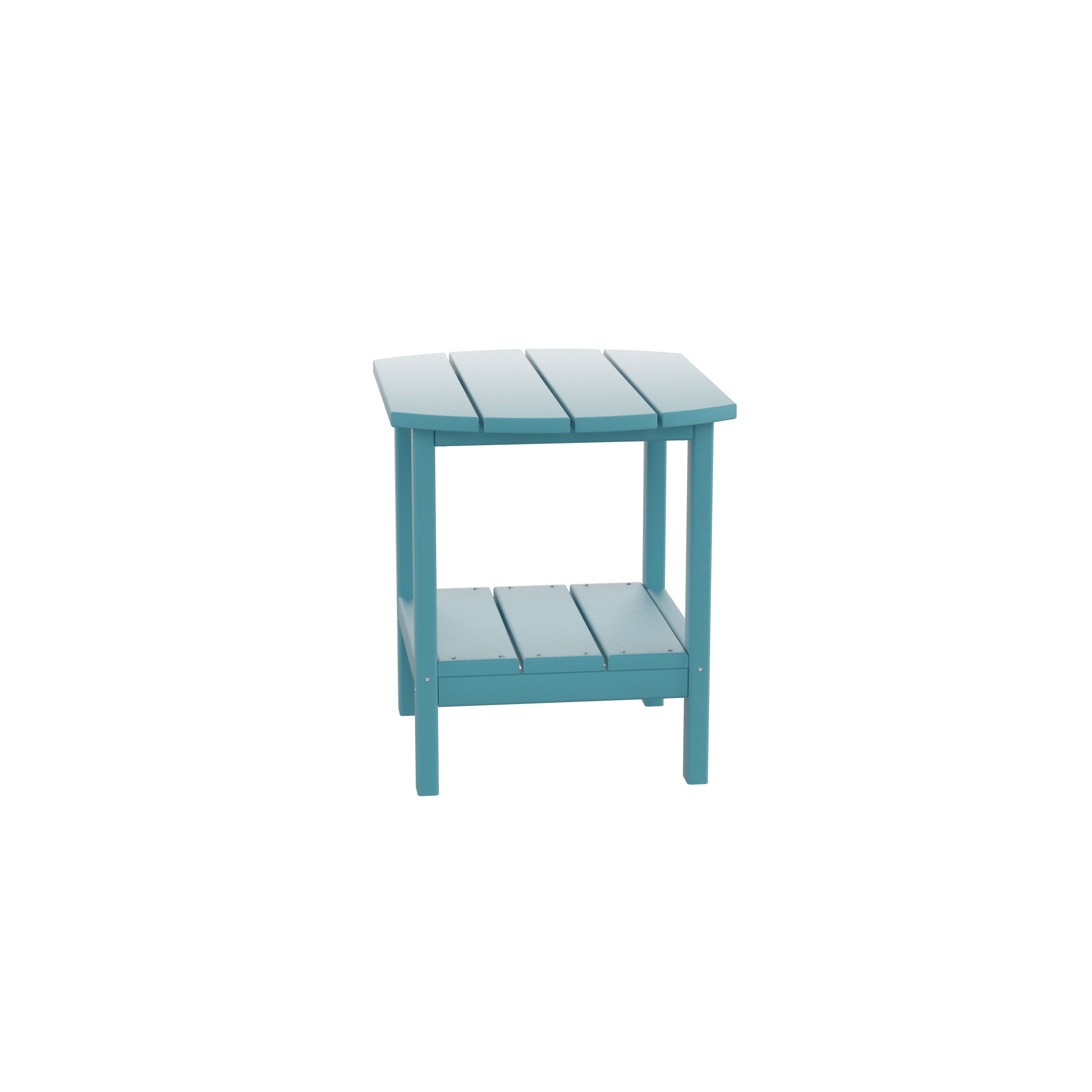 HDPE side table,adirondack table,porch table, patio table for outdoor and pool Blue - Atlantic Fine Furniture Inc