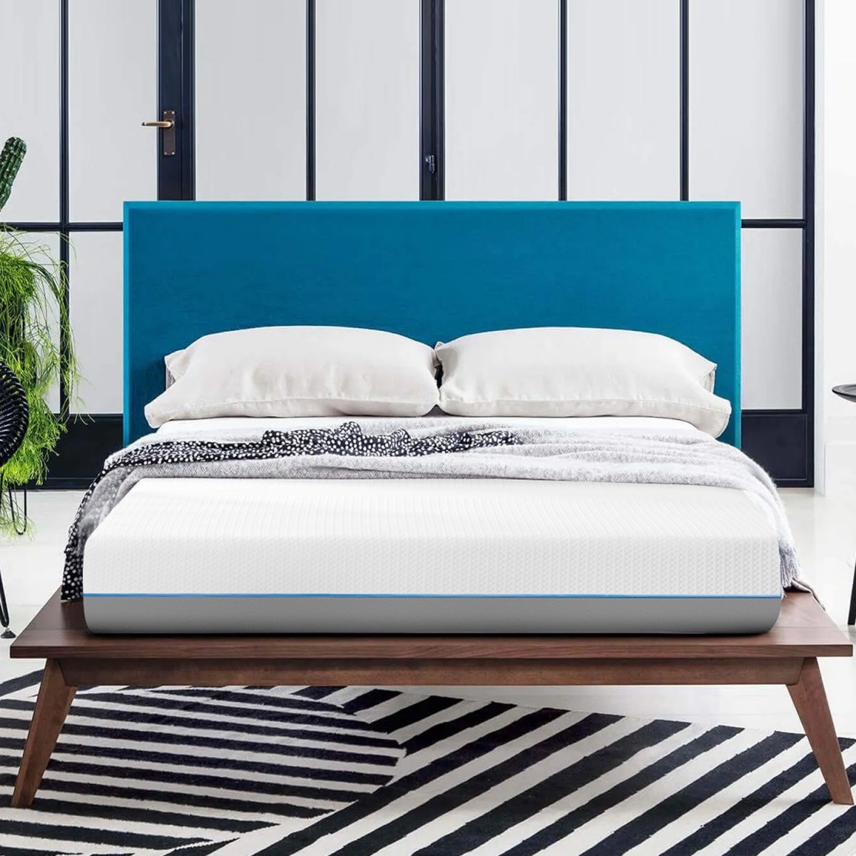 8 Inches Gel & Charcoal Infused Memory Foam Mattress - Medium Comfort(Full) - Atlantic Fine Furniture Inc