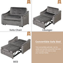 Orisfur. 50.6" Convertible Sleeper Bed, Adjustable Sofa Couch with Dual USB Ports for Living Room Space - Atlantic Fine Furniture Inc
