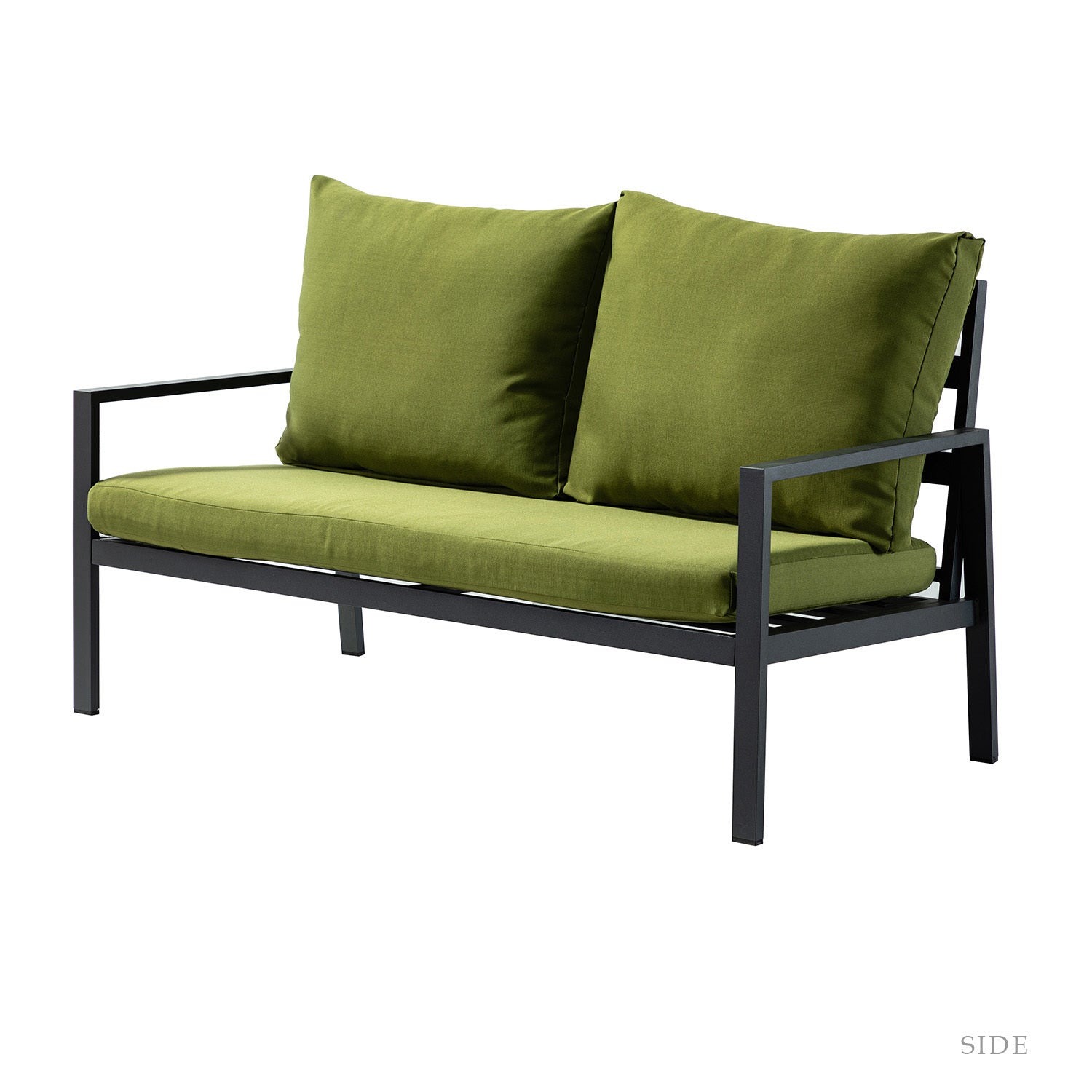 Helice Outdoor Conversation Aluminum 4 Piece Sofa Sets with Cushions - Atlantic Fine Furniture Inc