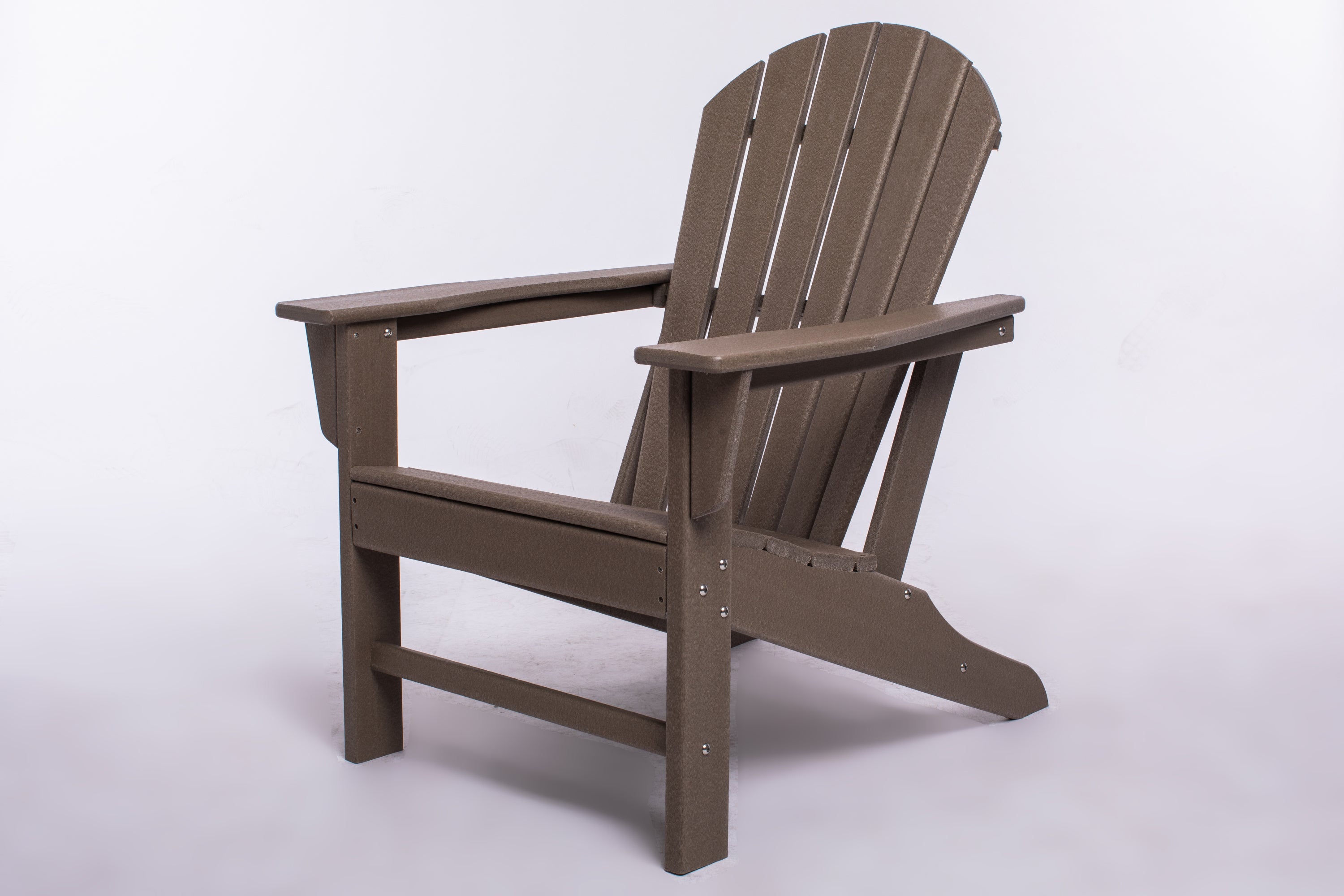 UM HDPE Resin Wood Adirondack Chair - Dark Brown - Atlantic Fine Furniture Inc