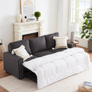Orisfur. 83" Pull Out Sleeper Sofa Reversible L-Shape 3 Seat Sectional Couch with Storage Chaise for Living Room Furniture Set - Atlantic Fine Furniture Inc
