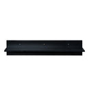 ON-TREND 4-Piece Wall Mount Floating TV Stand with See-through Media Storage Cabinet, Modern High Gloss Entertainment Center up to 70+ Inch TV, RGB Lights for Living Room, Home Theater, Black - Atlantic Fine Furniture Inc