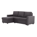 Orisfur. 83" Pull Out Sleeper Sofa Reversible L-Shape 3 Seat Sectional Couch with Storage Chaise for Living Room Furniture Set - Atlantic Fine Furniture Inc