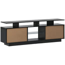 ON-TREND Modern TV Stand for TVs up to 65inches with LED lights, 16 Colors, for Livingroom, Bedroom, Black  (OLD SKU: WF280706AAB) - Atlantic Fine Furniture Inc