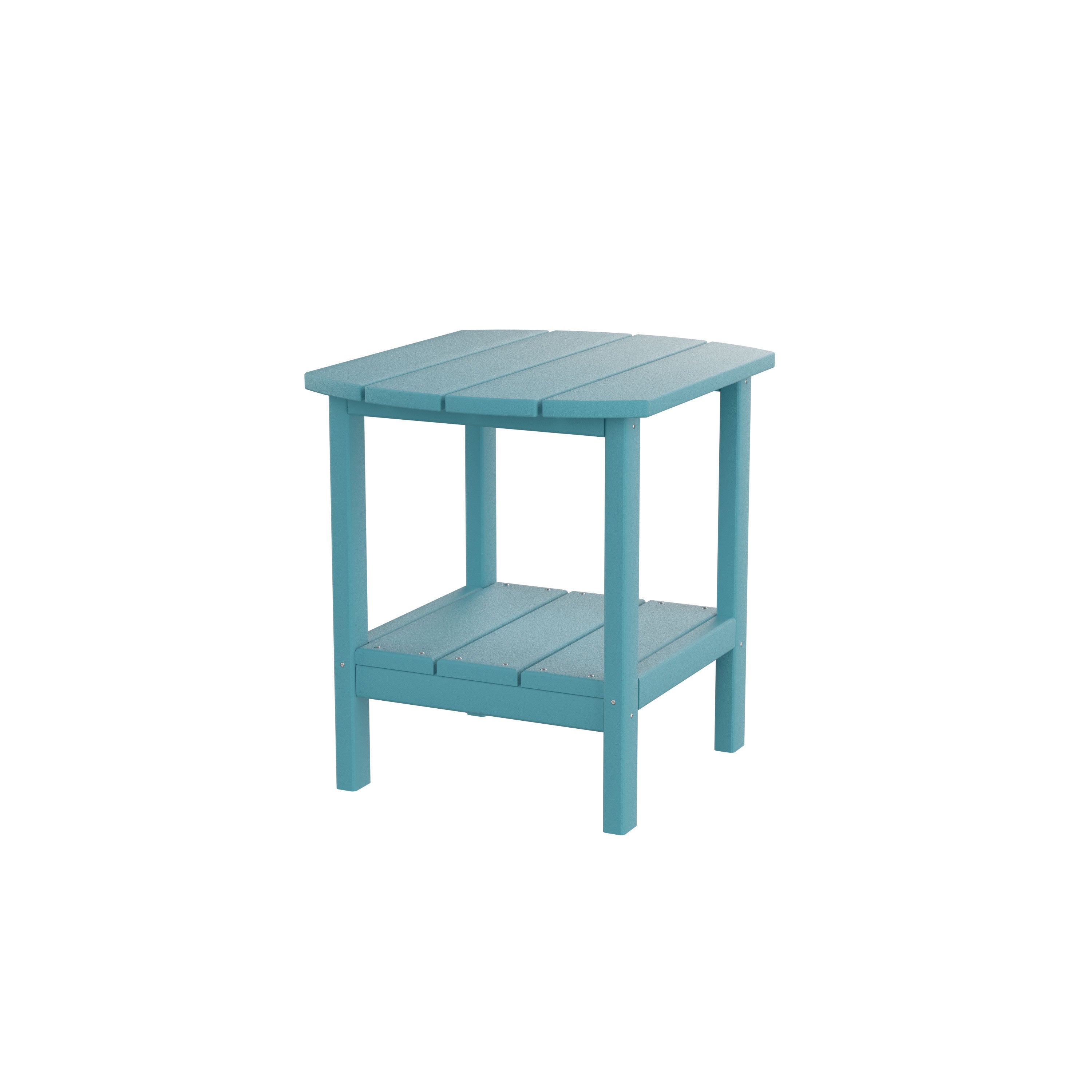 HDPE side table,adirondack table,porch table, patio table for outdoor and pool Blue - Atlantic Fine Furniture Inc