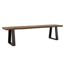 Ditman - Live Edge Wood Dining Bench - Gray Sheesham - Atlantic Fine Furniture Inc