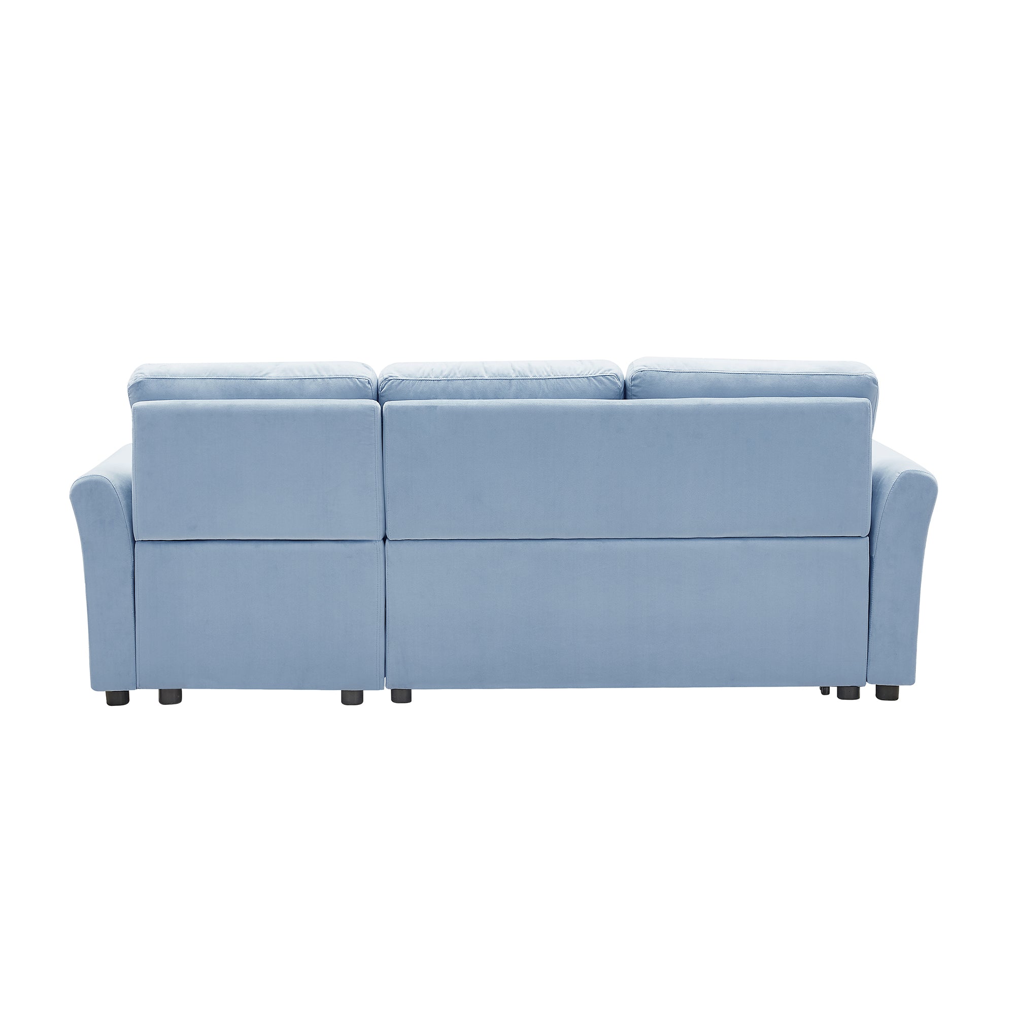 Orisfur. 83" Pull Out Sleeper Sofa Reversible L-Shape 3 Seat Sectional Couch with Storage for Living Room Furniture Set - Atlantic Fine Furniture Inc