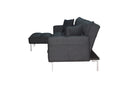Sectional sofa couch sleeper black - Atlantic Fine Furniture Inc