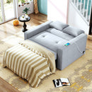 Orisfur. 48" Convertible Sleeper Sofa Bed, Multi-Functional Adjustable Single Bed Chair  with USB Port and 2 Pillows for Small Space - Atlantic Fine Furniture Inc