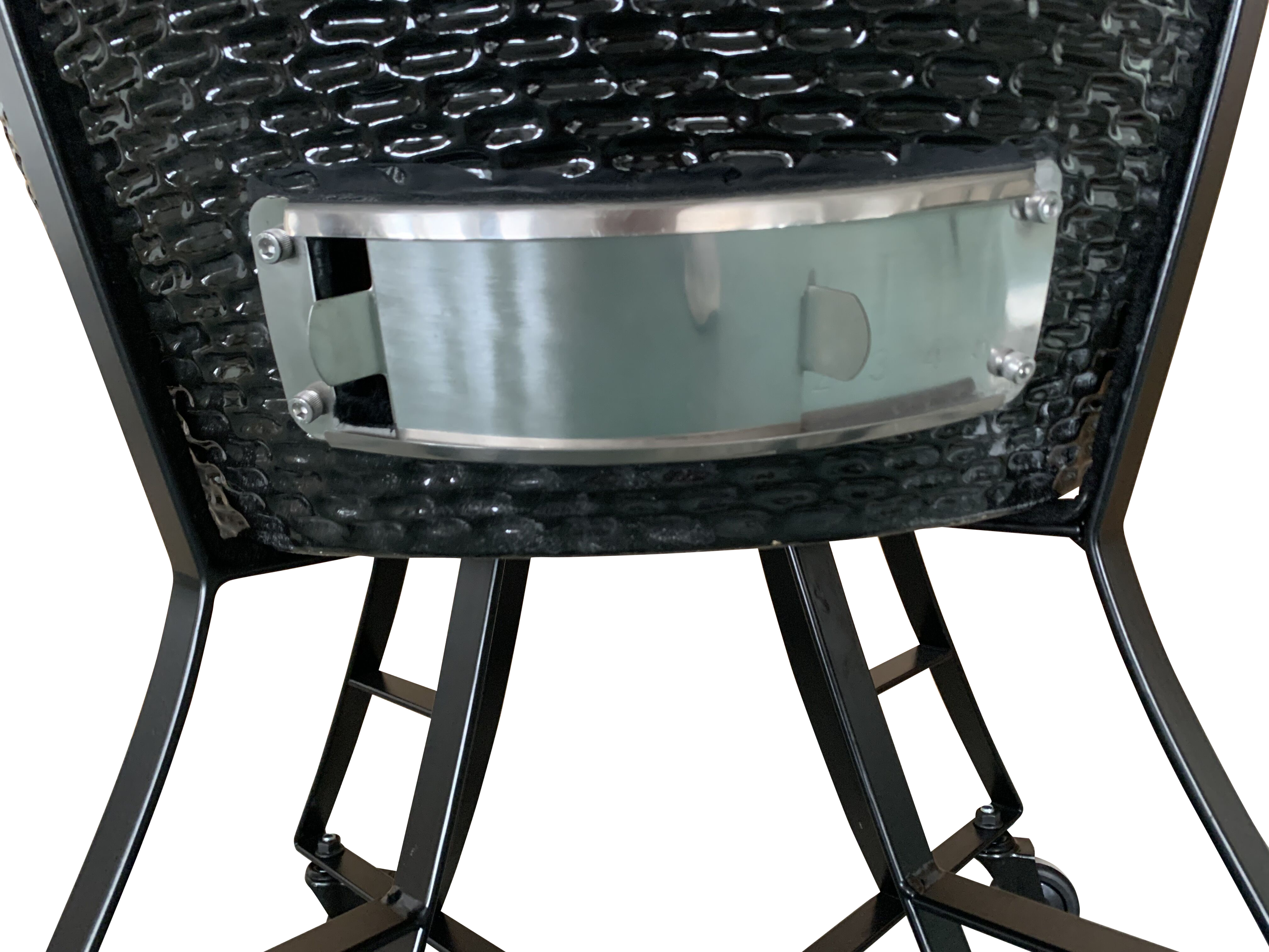 The spot/TOOPO 24inch Barbecue Charcoal Grill, Ceramic Kamado Grill with Side Table, Suitable for Camping and Picnic,Black - Atlantic Fine Furniture Inc
