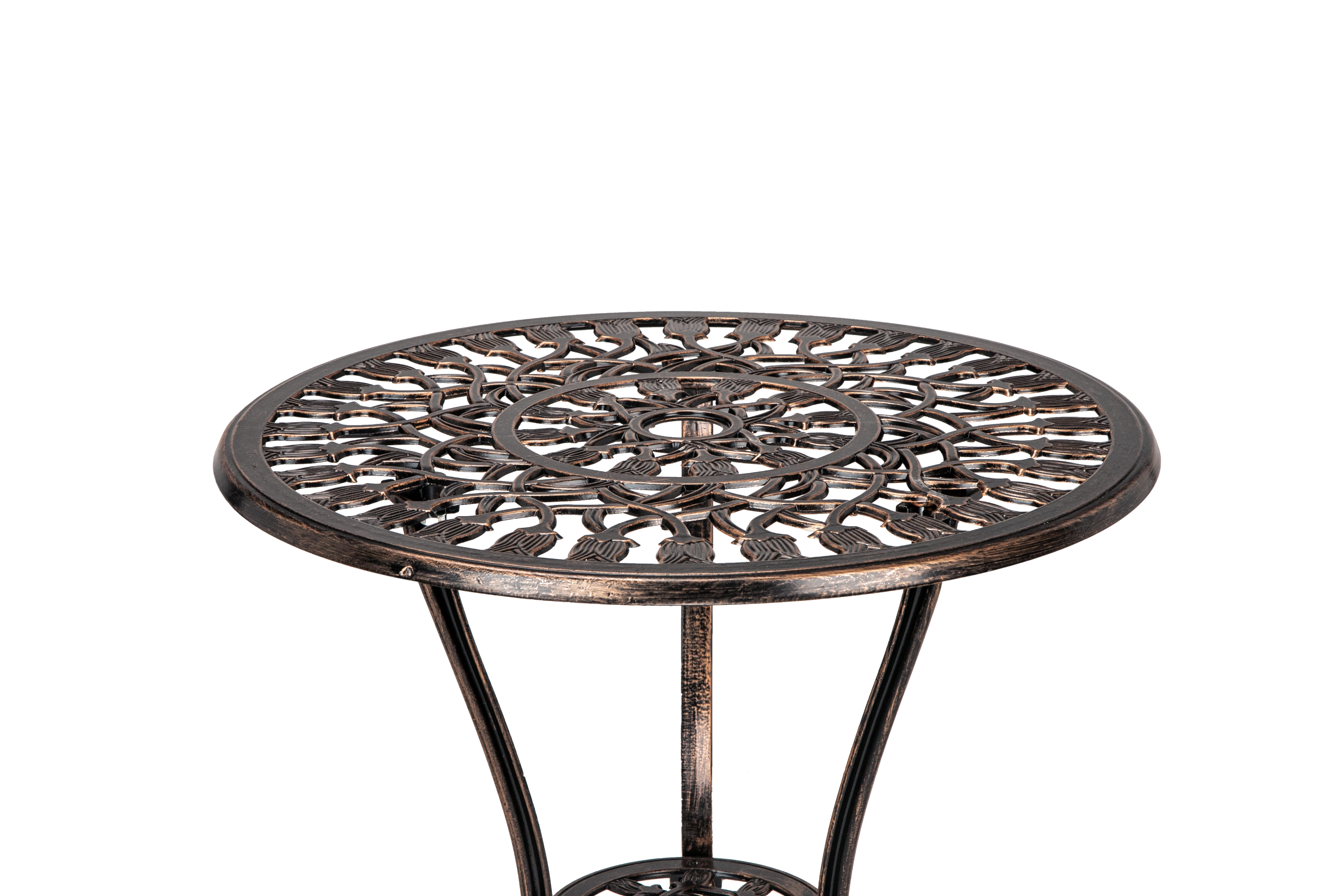 CAST ALUMINUM BISTRO TULIP SET - Atlantic Fine Furniture Inc