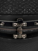 The spot/TOOPO 24inch Barbecue Charcoal Grill, Ceramic Kamado Grill with Side Table, Suitable for Camping and Picnic,Black - Atlantic Fine Furniture Inc