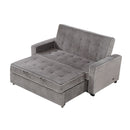 Orisfur. 66" Convertible Sleeper Bed, Adjustable Loveseat Couch with Dual USB Ports for Living Room Space - Atlantic Fine Furniture Inc