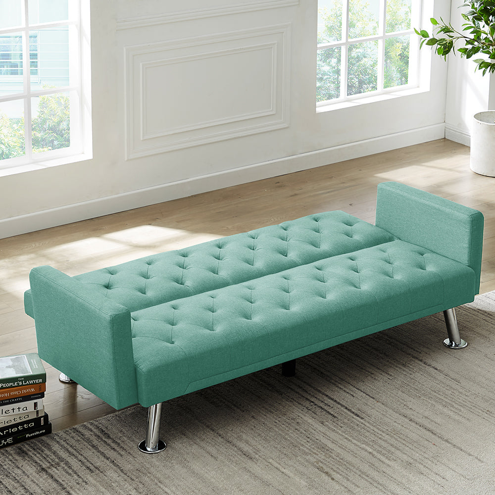 Convertible Folding Sofa Bed , Fabric Sleeper Sofa Couch for Living Room . - Atlantic Fine Furniture Inc