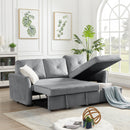 Orisfur. 83" Pull Out Sleeper Sofa Reversible L-Shape 3 Seat Sectional Couch with Storage for Living Room Furniture Set - Atlantic Fine Furniture Inc