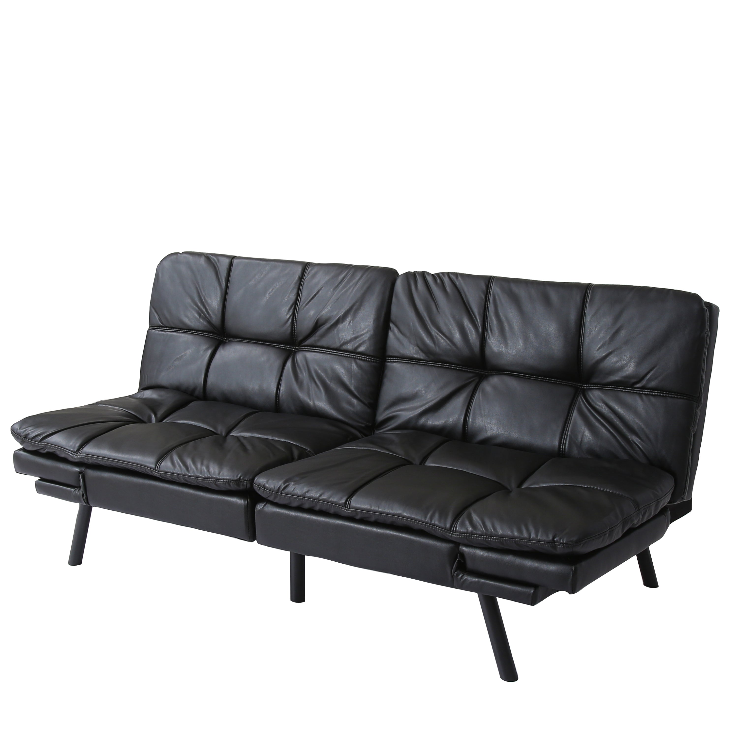 Convertible Memory Foam Futon Couch Bed, Modern Folding Sleeper Sofa-SF267PUBK - Atlantic Fine Furniture Inc
