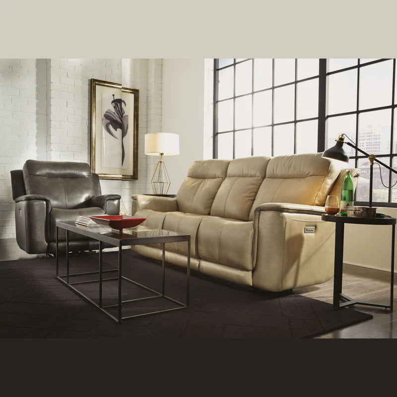Miller Power Reclining Sofa with Power Headrests & Lumbar - Atlantic Fine Furniture Inc