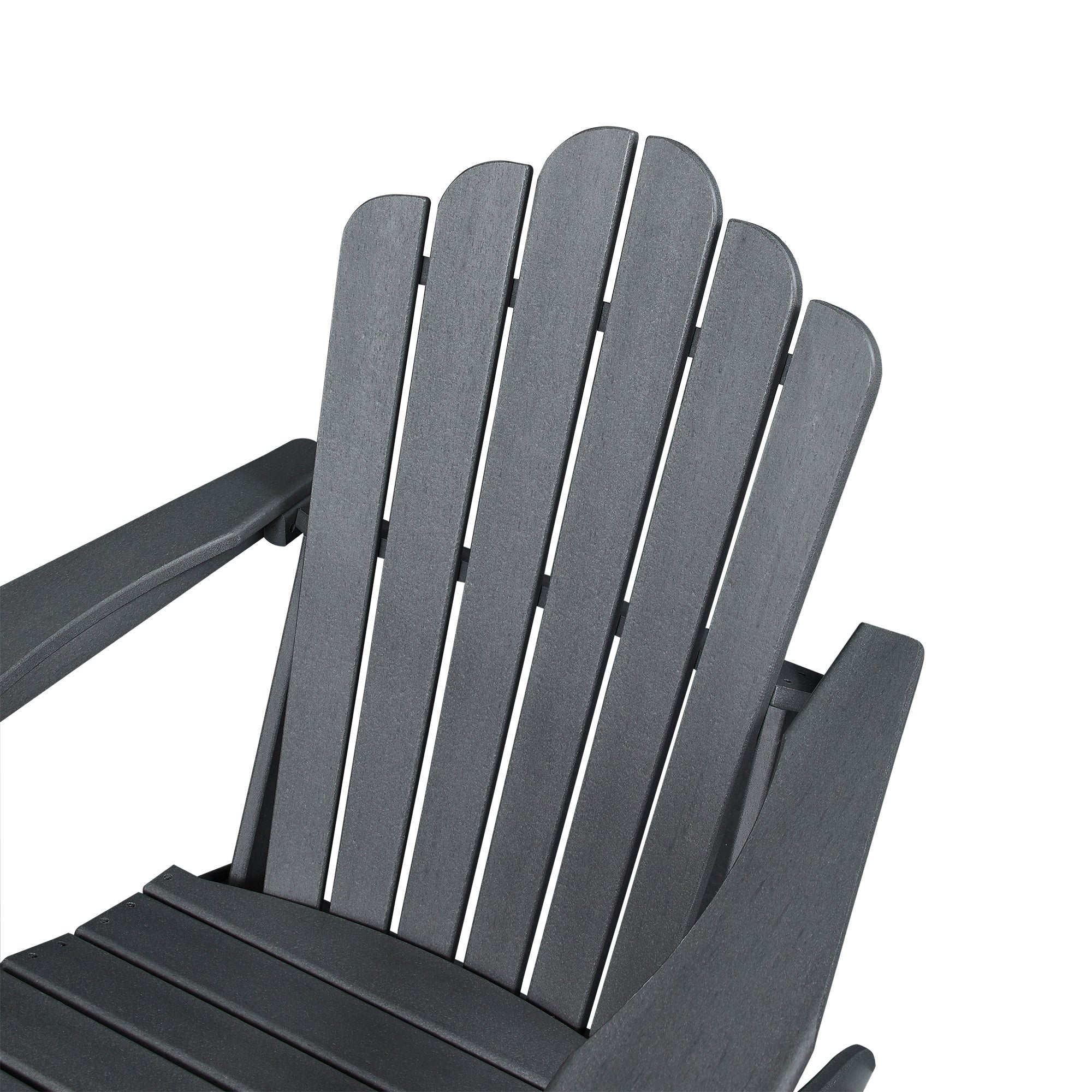 Classic Outdoor Adirondack Chair Set of 2 for Garden Porch Patio Deck Backyard, Weather Resistant Accent Furniture, Slate Grey - Atlantic Fine Furniture Inc