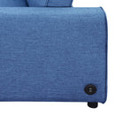 Orisfur. 48" Convertible Sleeper Sofa Bed, Multi-Functional Adjustable Single Bed Chair  with USB Port and 2 Pillows for Small Space - Atlantic Fine Furniture Inc
