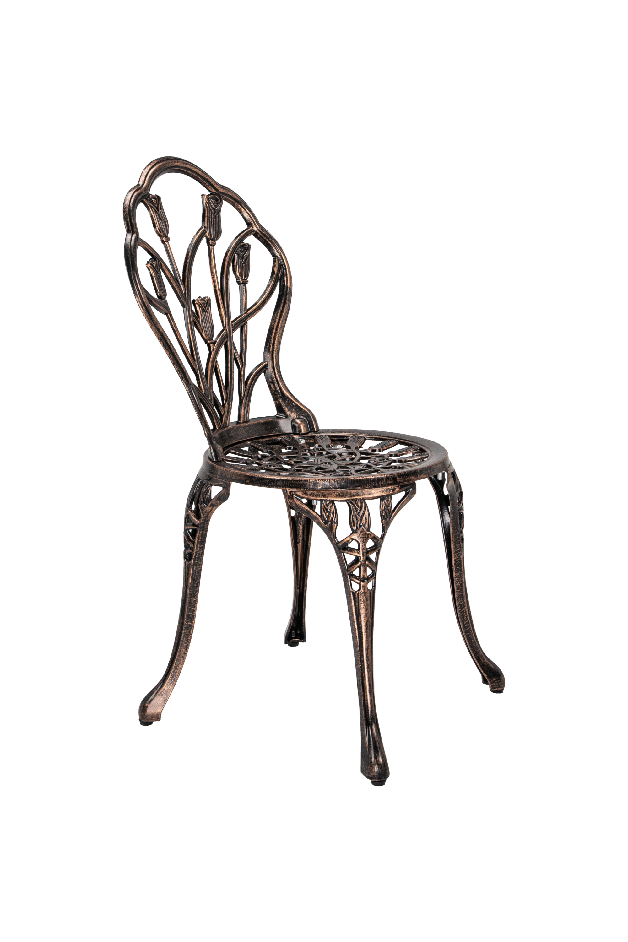 CAST ALUMINUM BISTRO TULIP SET - Atlantic Fine Furniture Inc