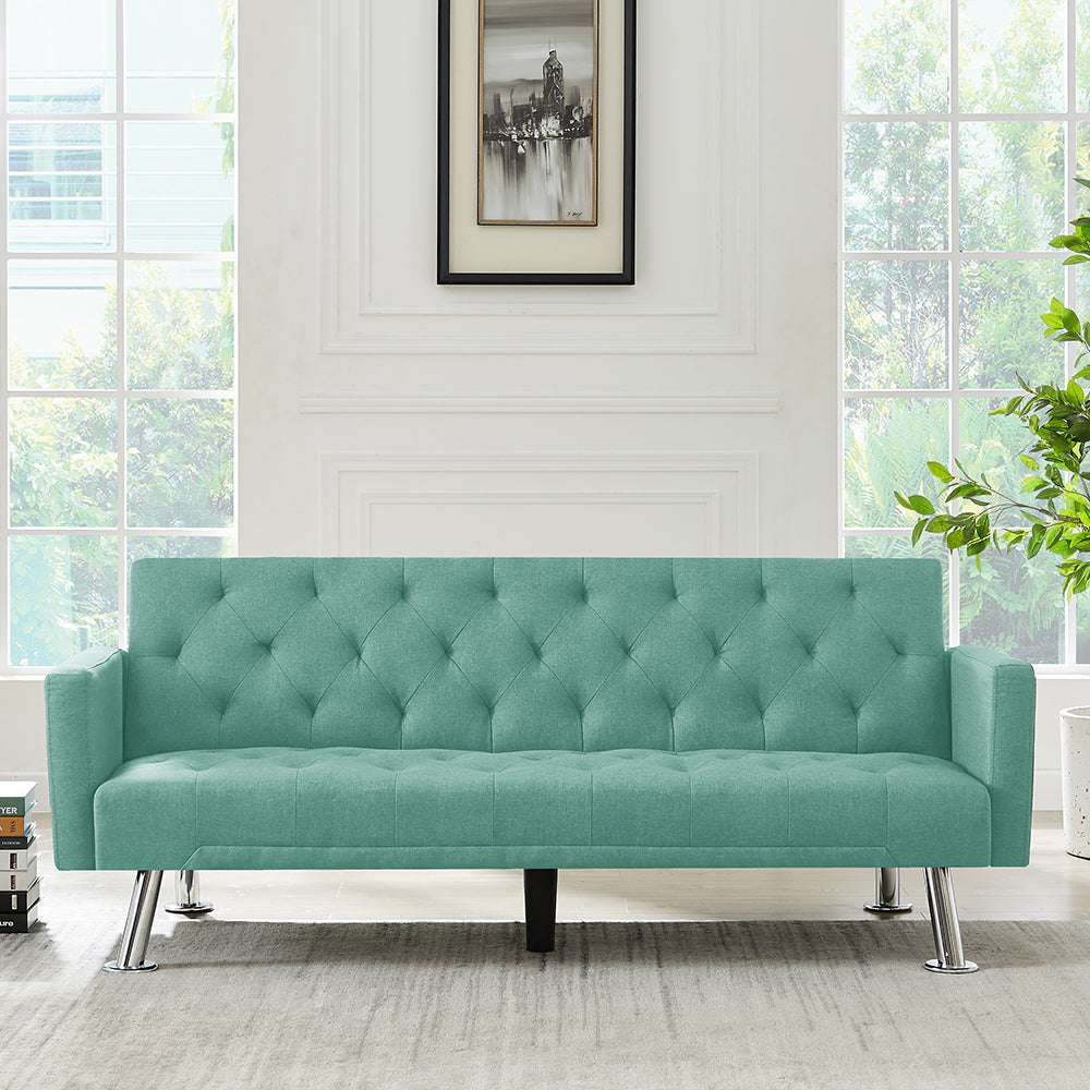 Convertible Folding Sofa Bed , Fabric Sleeper Sofa Couch for Living Room . - Atlantic Fine Furniture Inc